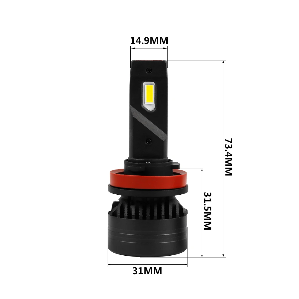 12V F3 10000lm H4 светодиодный фар H7 H8 H9 H11 Автомобильные фары 90 Вт яркий белый H1 H3 880 881 H16
