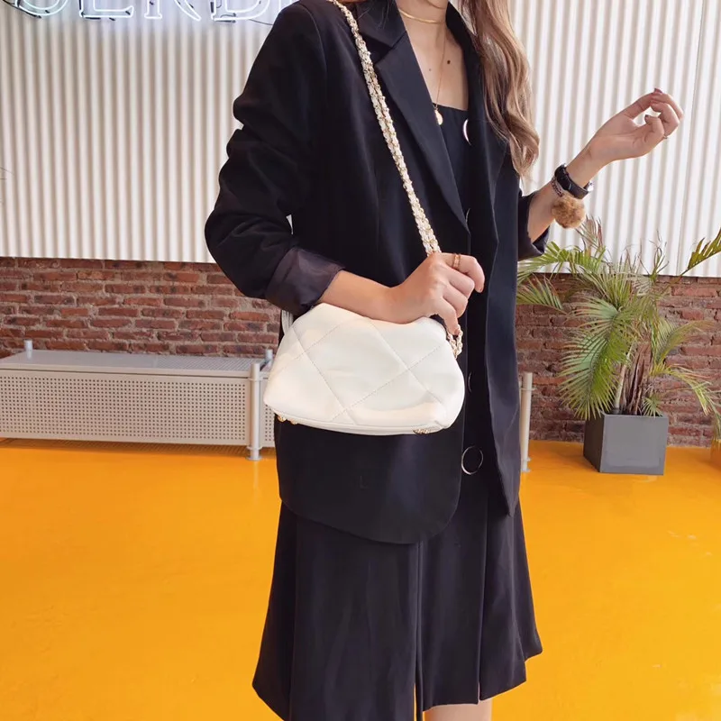 Hot Handbag Women's Single Shoulder Messenger Crossbody Shoulder Bag Leather Dumplings Clouds Package Female Clutch ladies