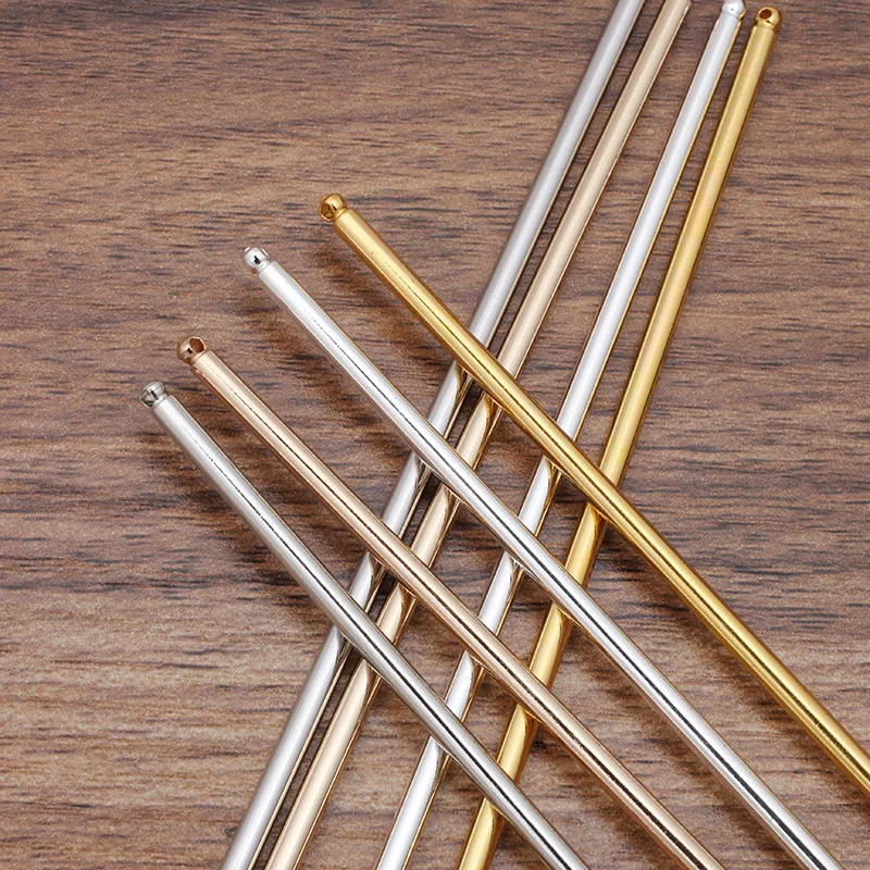 Hair accessory Hair stick Jewelry accessories 10pcs 125/150mm Metal Iron Hair Pins Blank Base Setting Hair Stick for Women Jewelry Bulks Findings Components DIY Accessories