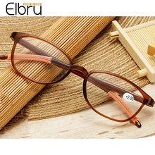 

Elbru Ultralight TR90 Reading Glasses Resin High Definition Presbyopia Glasses Men Women Hyperopia Eyeglasses Diopters +1.0 +4.0