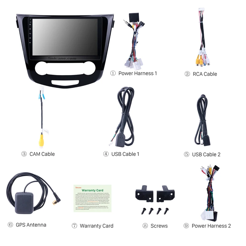 Seicane Android 8 1 HD 1024*600 автомобильное радио GPS Navi 10 дюймов мультимедийный плеер для Nissan
