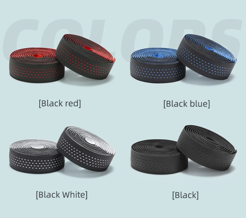 Handlebar Tape Road Bike Grip PU Strap Handle Belt Anti-Skip Damping Cycling Str