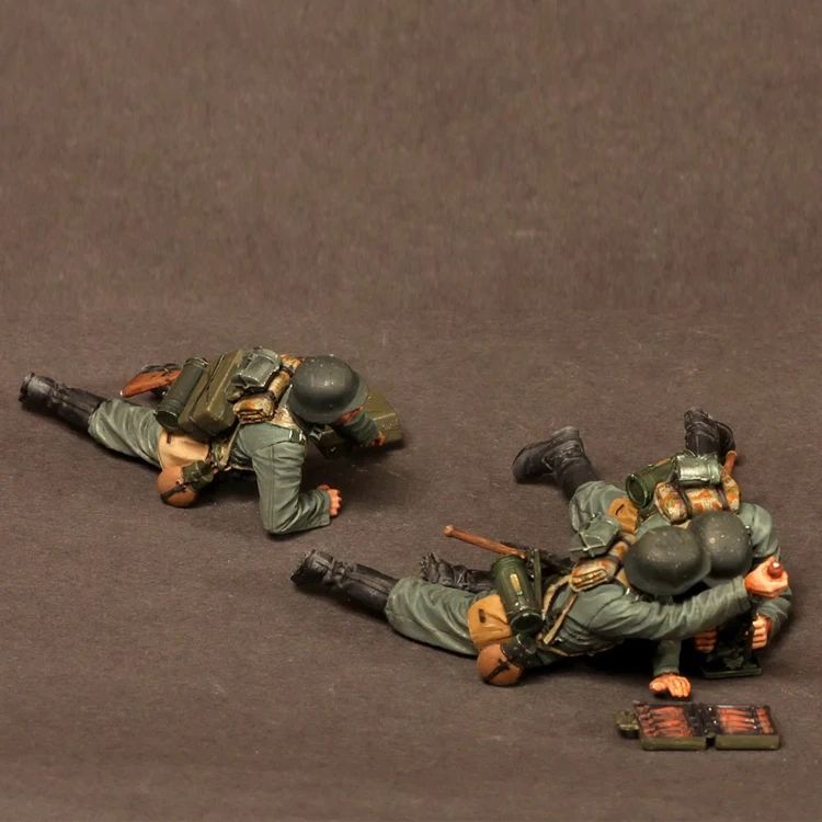 1/35 минометная команда каучуковая фигурка строительный комплект