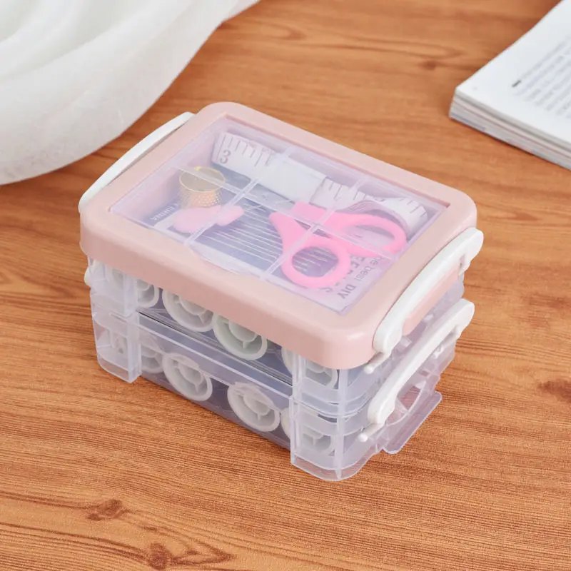 Portable Sewing Kit 10 Piece Set Thread Box Sewing Machine Accessories  Needle and Thread Bag Household Supplies Sewing Tools - AliExpress