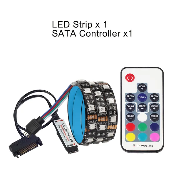 SATA LED Strip Light 5050 RGB DC12V Sata power supply interface for PC