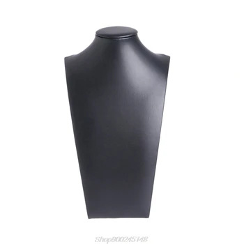 

PU Leather Neck Props Jewelry Necklace Pendant Neck Model Display Stand Holder Au08 20 Dropship