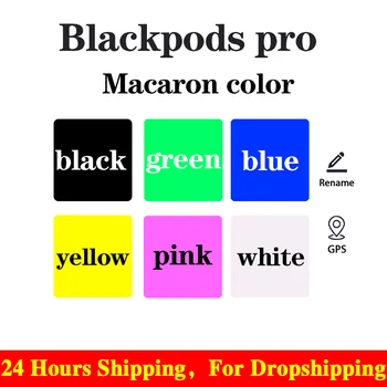 

Black pro wireless bluetooth earphones with QI charging Pressure sensor earbuds Rename/GPS function PK i100000 Blackpods MX pro