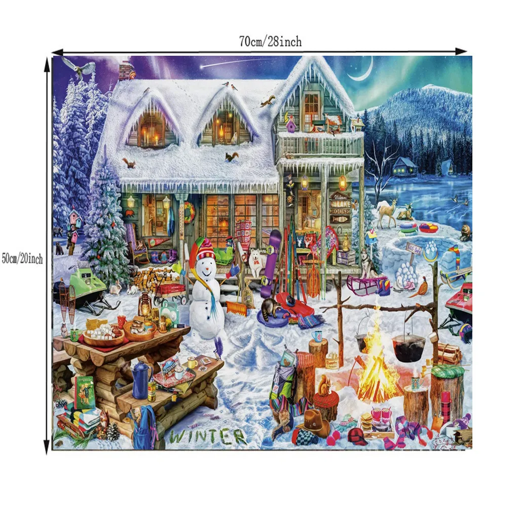 

Christmas Theme 1000 Piece Adult Children Puzzle Holiday Gift Pattern Toy Beautiful Christmas Pattern Jigsaw Puzzle 1000 Piece