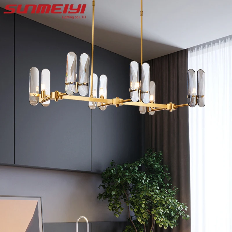 

Minimalist Crystal Chandeliers Led Lamp For Kitchen Dining room Living room Kids room Nordic Loft Chandelier Lighting lampadari