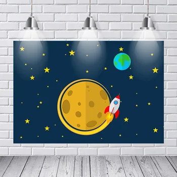 

Universe Galaxy Space Backdrops Nebula Astronomy Planets Child Customized Photographic Backdrops for Photo Studio