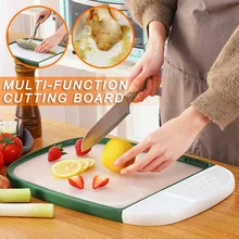 Многофункциональная двухсторонняя разделочная доска Антимикробная резка слива для кухни P666