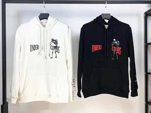 

2020 Top Quality 1:1 Undercover Cooperation Skull Printed Women Men Hoodies Sweatshirts Hiphop Streetwear Men Casual Hoodie