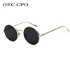 OEC CPO Classic Men Round Sunglasses Women Metal Frame UV400 Sun Glasses Men's Female Fashion Eyewear O90 ► Photo 1/6