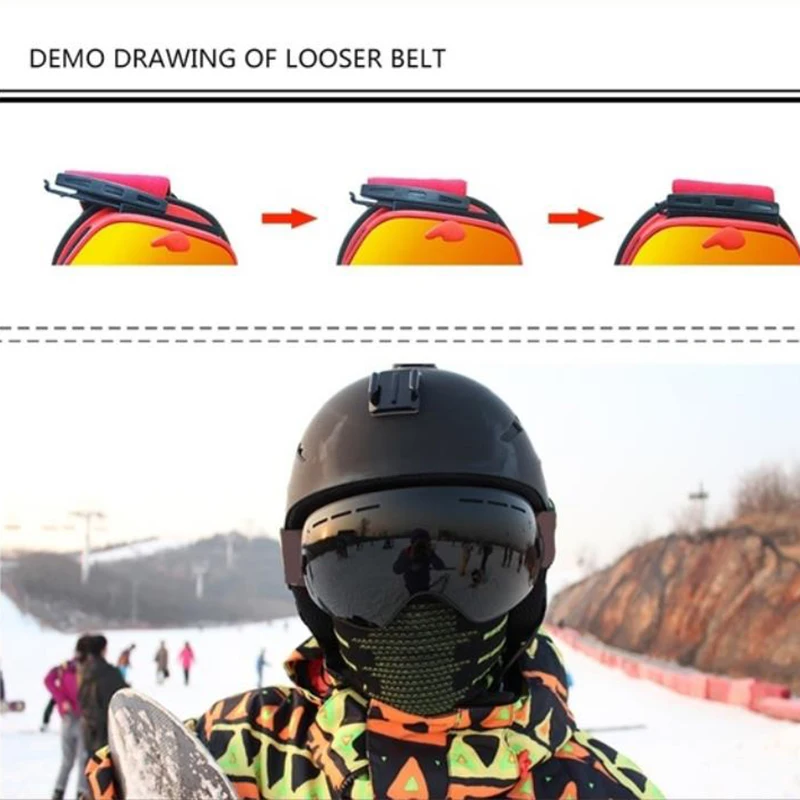 Skii очки двухслойные UV400 Анти-туман большая маска очки для катания на лыжах для мужчин и женщин Снег Сноуборд очки прочные противотуманные анти-УФ Moun