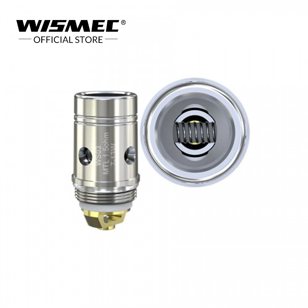 [Официальный магазин] оригинальная катушка Wismec WS WS01 0.2ohm/WS02 0.25ohm/WS03 1.5ohm/WS04 1.3ohm головка/WS-M 0.27ohm для Sinuous solo