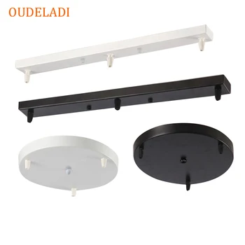 

Lamps Chandeliers Base Plate Lighting Accessories Black Or White Round Rectangular Ceiling Base Rose Canopy Plate