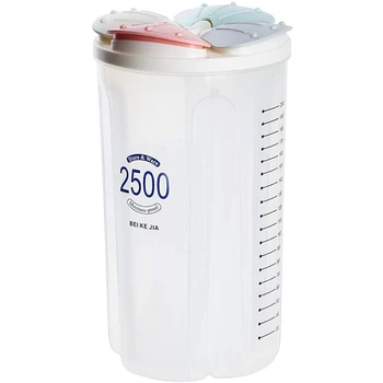 

Petal Shape Separated Storage Box, Transparent Plastic Grain Coffee Bean Snack Storage Tank, Kitchen Food Storage Tank Sealed Ca