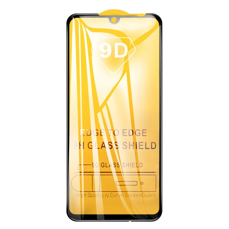 10Pcs 9D Curved Tempered Glass For Redmi Note 8 Pro 7 6 5A Prime 4 4X Full Glue Coverage Screen Protective Film | Мобильные телефоны