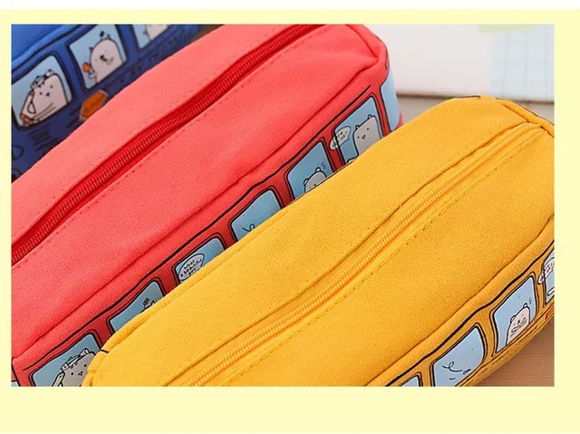 Wholesale Bus Pencil Case Kids Cartoon Bus Bag School Car Pencil Bags Cute  Canvas Car Pencil Bag Birthday Christmas Gift From Esw_home2, $1.83