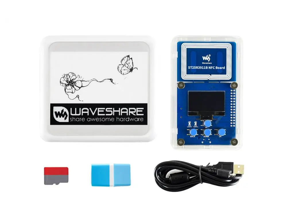 

Waveshare 4,2 дюйма NFC-Powered e-Paper оценочный набор, беспроводное питание и передача данных