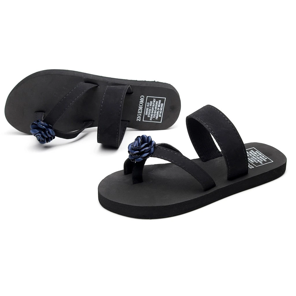 SAGACE 2019 New Women Platform Shoes Flower High Flat Heel Holiday Beach Slippers Sandals Women Slippers Sapato Feminino 1209