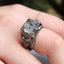 Женское кольцо с фианитом ustar на палец в стиле панк блестящими