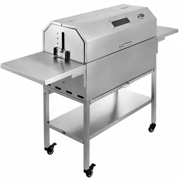 

BBQ Charcoal Grill Garden 5-stage Charcoal Position Patio Spit Roaster