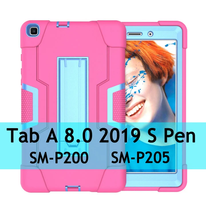 Для samsung Galaxy Tab A 8,0 защитный чехол PC чехол на заднюю панель samsung Tab A8 чехол 8 8A SM-T290 SM-T295 SM-P200 P205 S Pen - Цвет: RRB for P200 P205