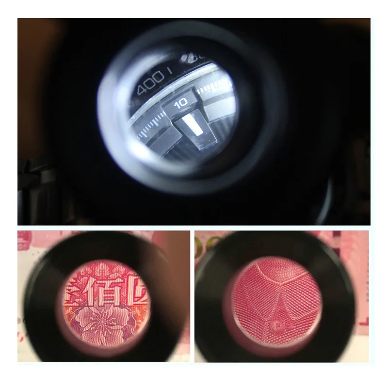 20X LED Magnifier Glasses Binocular Magnifying Glass with 2 LED Light Loupe for Watch and Clock Repairing Home Office Tools