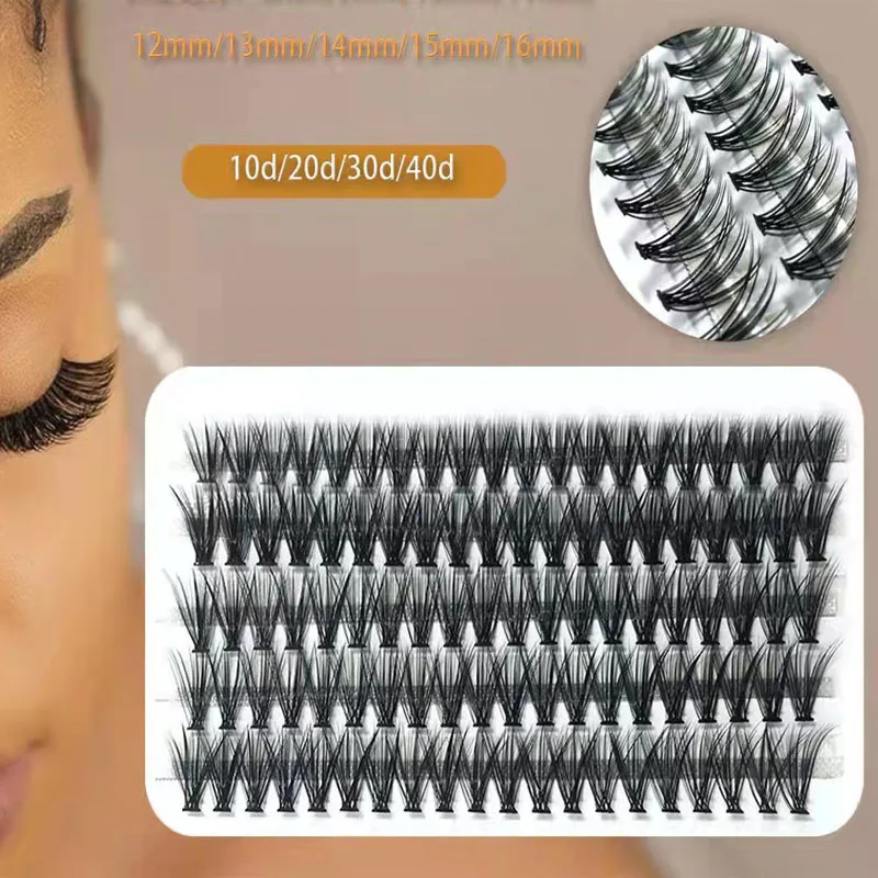 Lashes 280/160/48Pcs Eyelash Extension D Curl Long Individual Lashes Faux Mink Lash Clusters Extension Cilios eyelash extension,eyelash extensions,eyelash extension lashes,fake eyelashes,false eyelashes