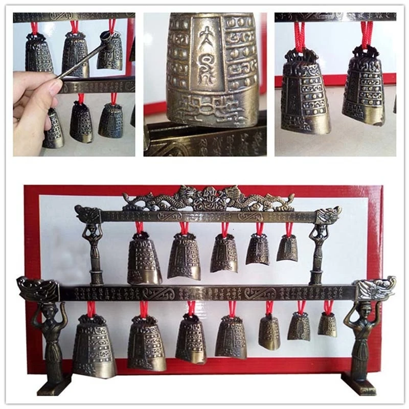 Латунные Колокольчики КИТАЙСКИЕ ТИБЕТСКИЕ glockenspiel колокольчики в древнем китайском мини-музыкальном инструменте китайские ремесленные рождественские подарки
