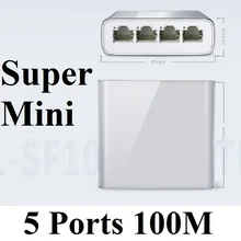 TP-Link super Mini 5 Ports RJ45 Desktop Switch 100Mbps SOHO Ethernet Switcher Lan Hub Full Half duplex Exchange Fast Switcher