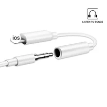 Для iPhone до 3,5 мм адаптер для наушников Aux разъем для освещения аудио воспроизведение музыки для iPhone X 7 8 Plus XR XS Max адаптер для наушников