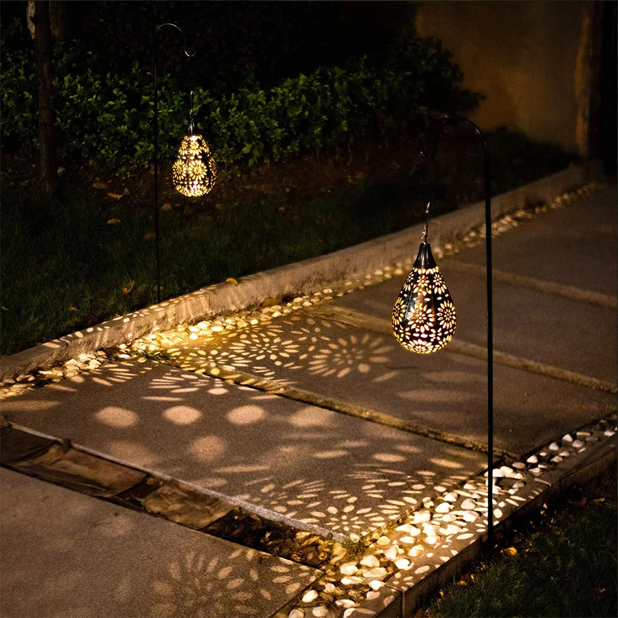 Solar Sun Drop Outdoor Lantern
