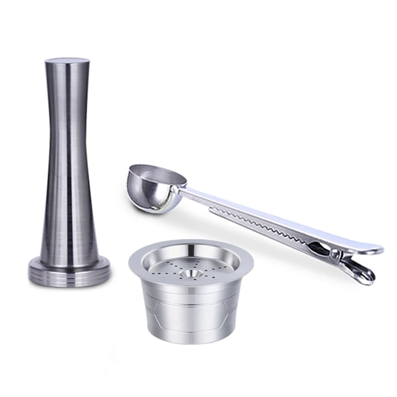 3Pcs Reusable Coffee Capsule Filter Cup 