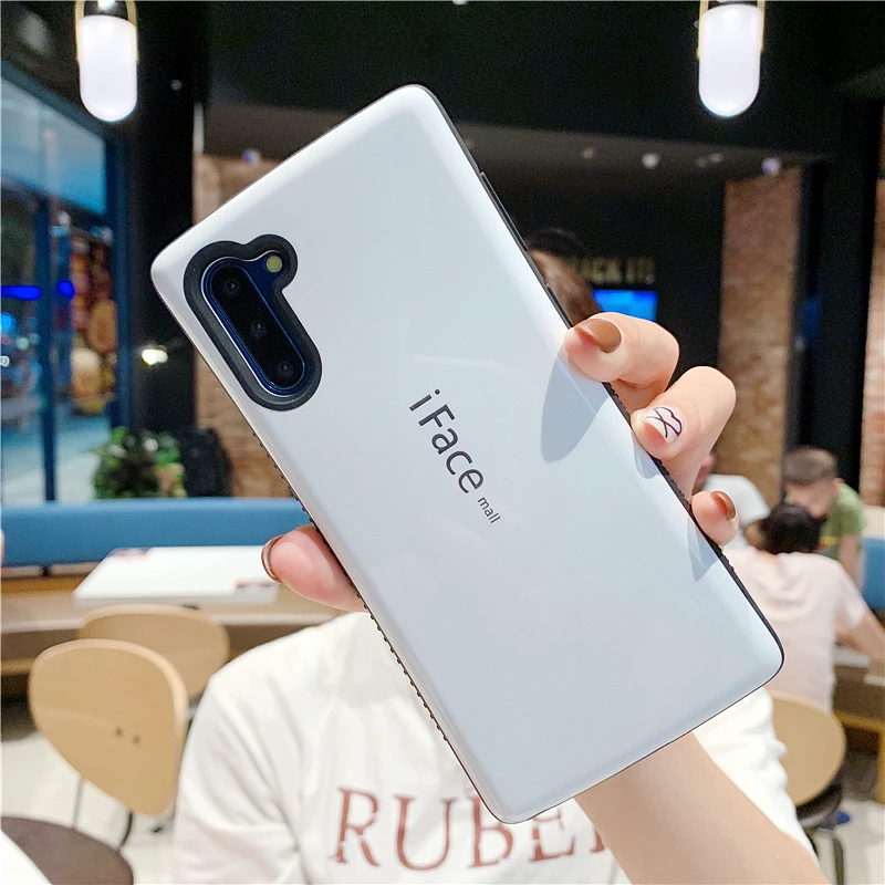 IFace Mall сверхпрочный чехол для телефона для samsung Note 10 10 Plus 9 8 ударопрочный задний Чехол Жесткий Чехол Galaxy S10 S10 5G Мобильный корпус - Цвет: White