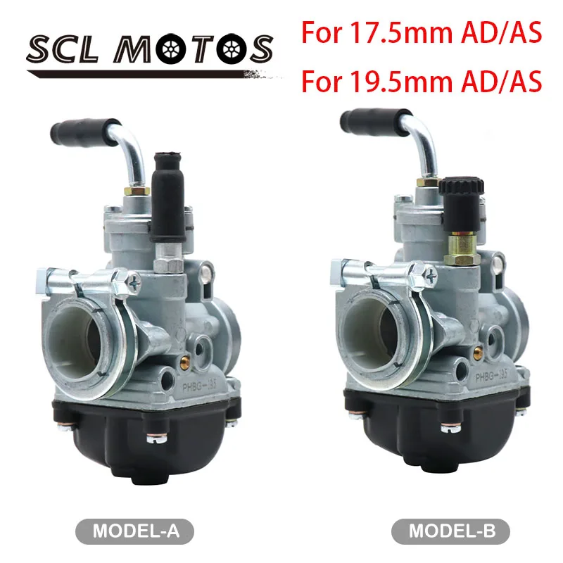 Scl Motos Dellorto Phbg 17.5Mm/19.5Mm As/Ad Carburador 4 Tempi 50Cc-80Cc Motore 4T Dellorto Phbg Carburatore Per Scooter Ciclomotore