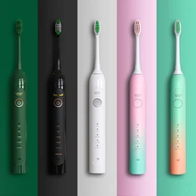 

Lansung Sonic Electric Toothbrush Magnetic Suspension Ultrasonic Toothbrush 5 Mode Waterproof USB Rechargeable Tooth Brush ML918