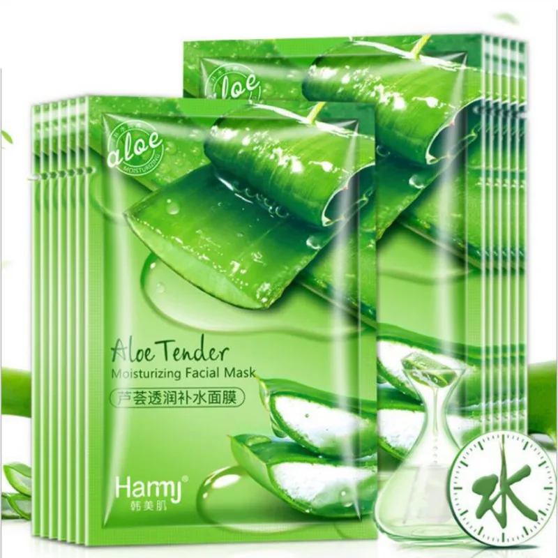 

Skin Care Aloe Facial Mask Nourishing Skin Shrinking Pores Oil-control Face Mask Moisturizing Nourishing Face Care