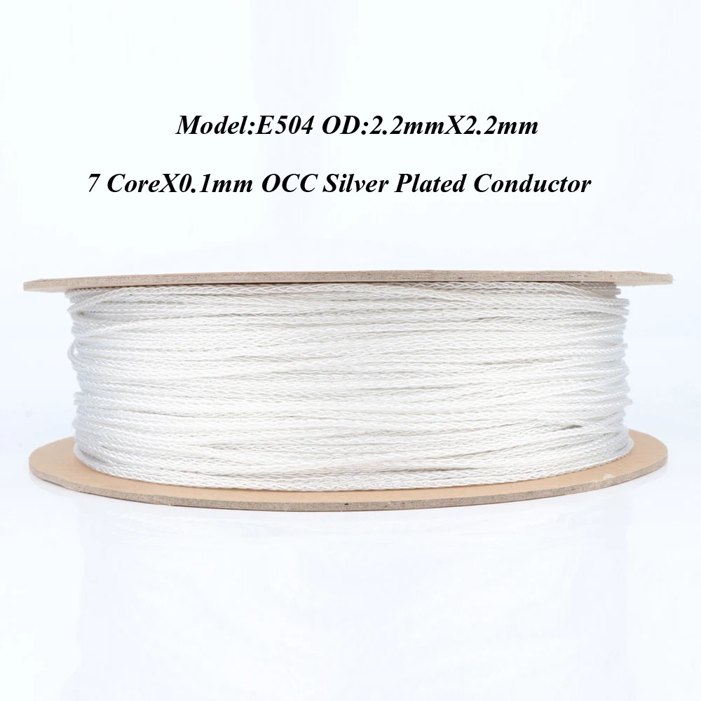 YTER 8 core Twist 6N OCC посеребренный обновленный аудио кабель для наушников и видео DIY