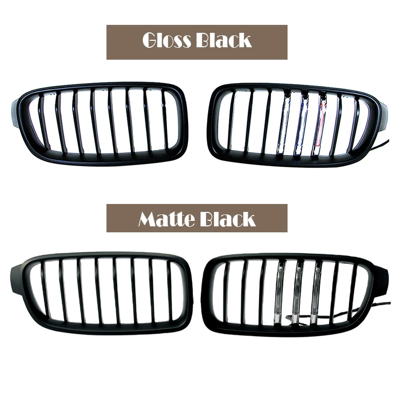 

Car Kidney Front Racing Grills For BMW F30 F31 F35 3 Series 2018 2017-2012 320i 325i 328i 335i LEDGrilles Accessories