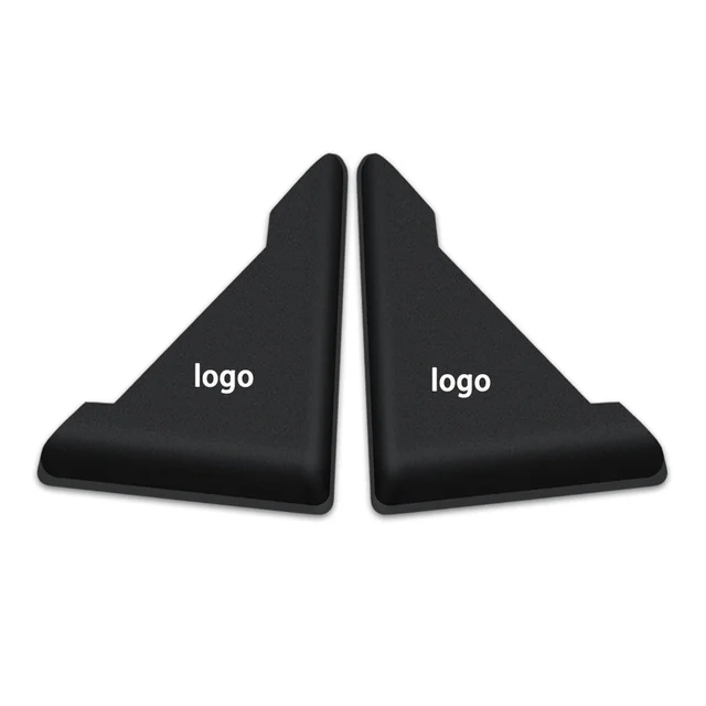 For skoda Octavia Rapid Fabia Superb Kodiaq Scala 2pcs Car door corner anti-collision Bumper Crash Anti-Scratch Car Accessories black