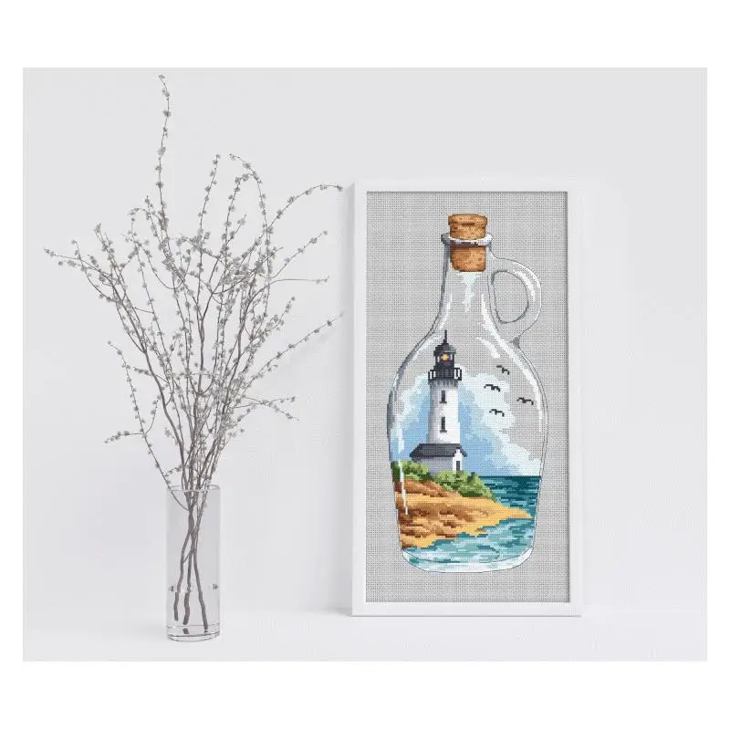 Lighthouse in a Glass Bottle