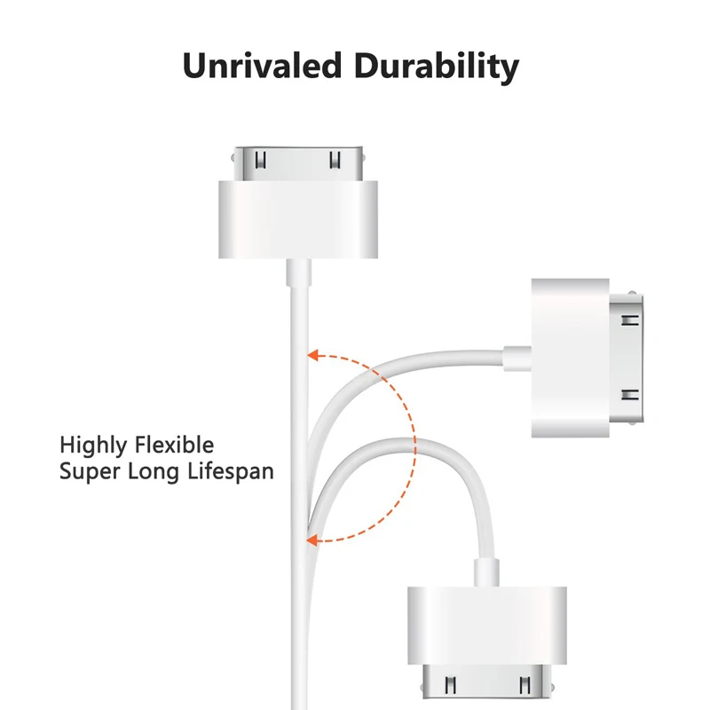 5x USB кабель для зарядки и синхронизации данных Шнур Apple iPhone 4 4G 4S 3GS iPod Nano Touch