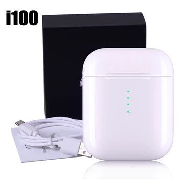 

LED I100 TWS Gaming Bluetooth Wireless Earphone Auto Pairing Earbuds QI Wireless Charging Headset Pk I200 I500 Stereo Headsets