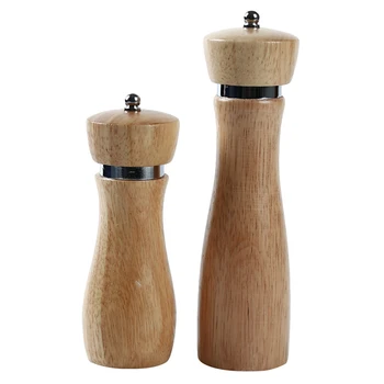 

Chef Cooking Oak Wood Pepper Grinder Natural Durable Hand Rotate Movement Grinders Tools Kitchen Accessories