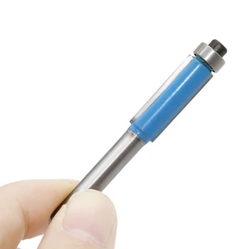 

4pcs 1/4" Shank Straight Flush Trim Router Bit Set Woodworking Cutting Tool Carbide Power Drill Drivers For Flusseh Trim Bit