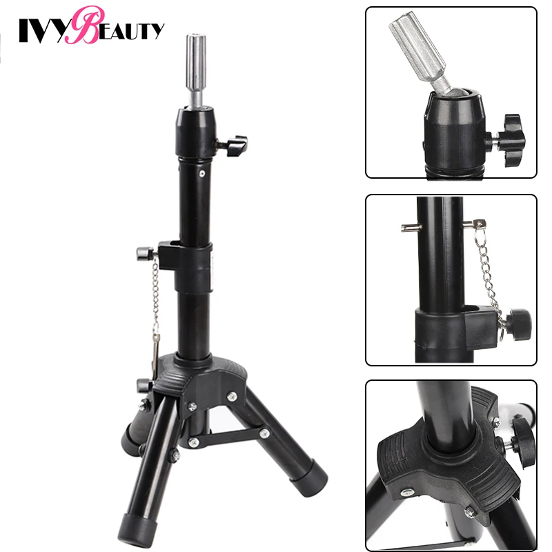 

Tripod Stand for Canvas Block Head Adjustable Strong Mannequin Training Head Stand Holder for Cosmetology Hairdressing Practice