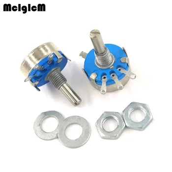 

2pcs wh5-1A 3-Terminals 4mm Round Shaft Rotary Taper Carbon Potentiometer 10K ohm