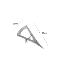 Premium Dental Screw - Locking Caliper - Surgical Measuring Tool (Small - straight)